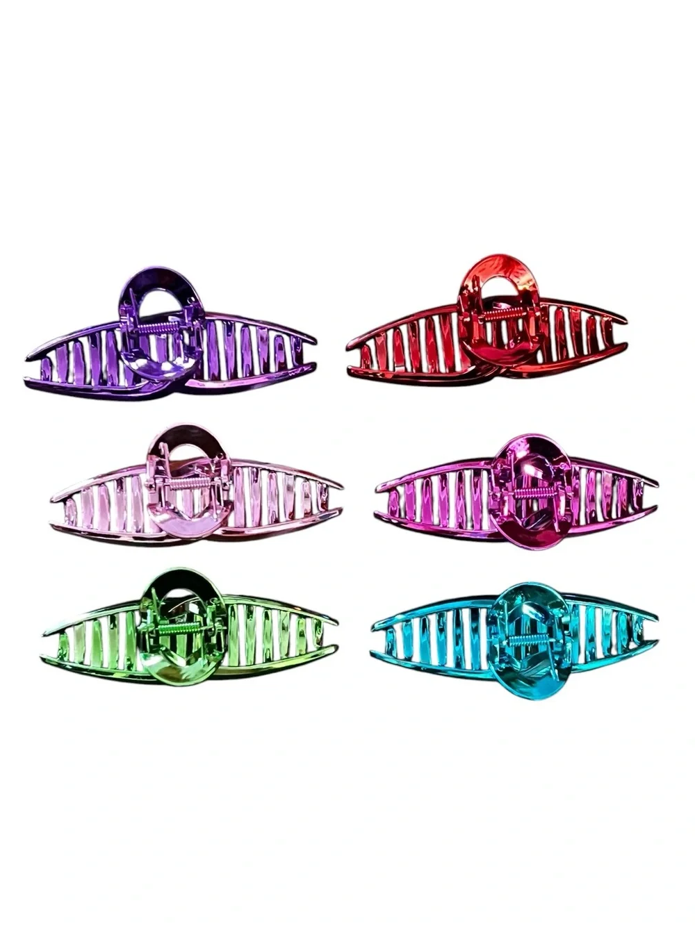 Dark Purple Metallic Shiny Reflective Large 5